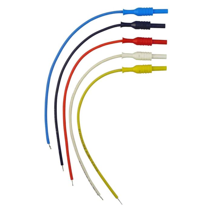 Set of Five Unterminated Voltage Leads (10") for International ELITEpros